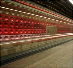 Prague underground station